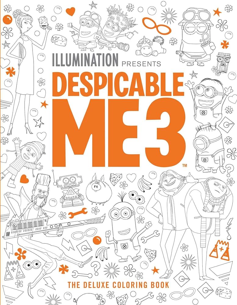 Despicable me the deluxe loring book insight editions books