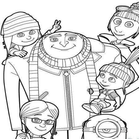 Creative photo of despicable me coloring pages