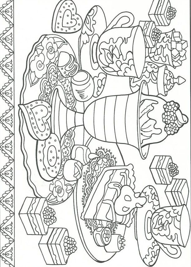 Desserts coloring pages coloring books coloring book pages