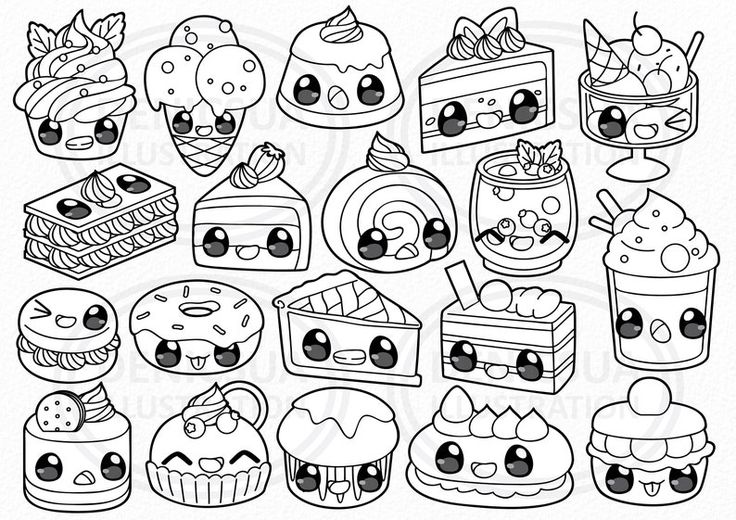 Dessert time clipart birthday cake vector food clipart hello sugar sweet illust digital download png line clip art nursery printable instant download â coloring book art cute coloring pages cute easy drawings