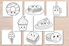 Cute dessert coloring pages cute food