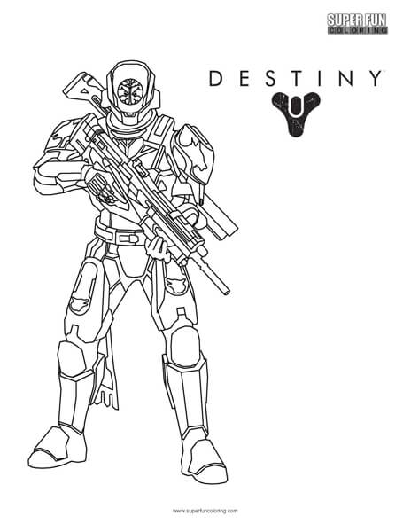 Destiny titan coloring page