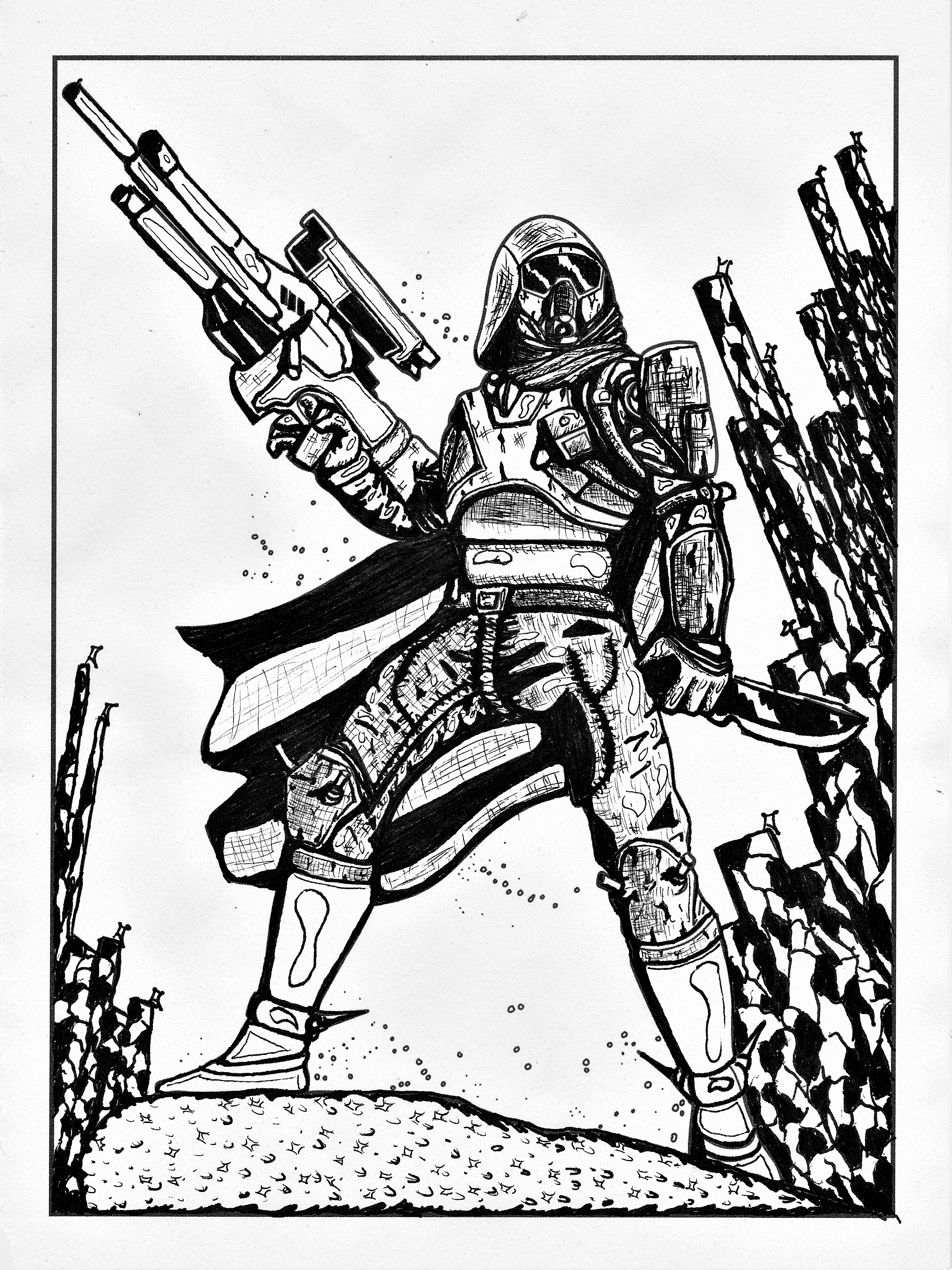 My roommate got me a destiny coloring book for the holidays but all i have is pens rdestiny