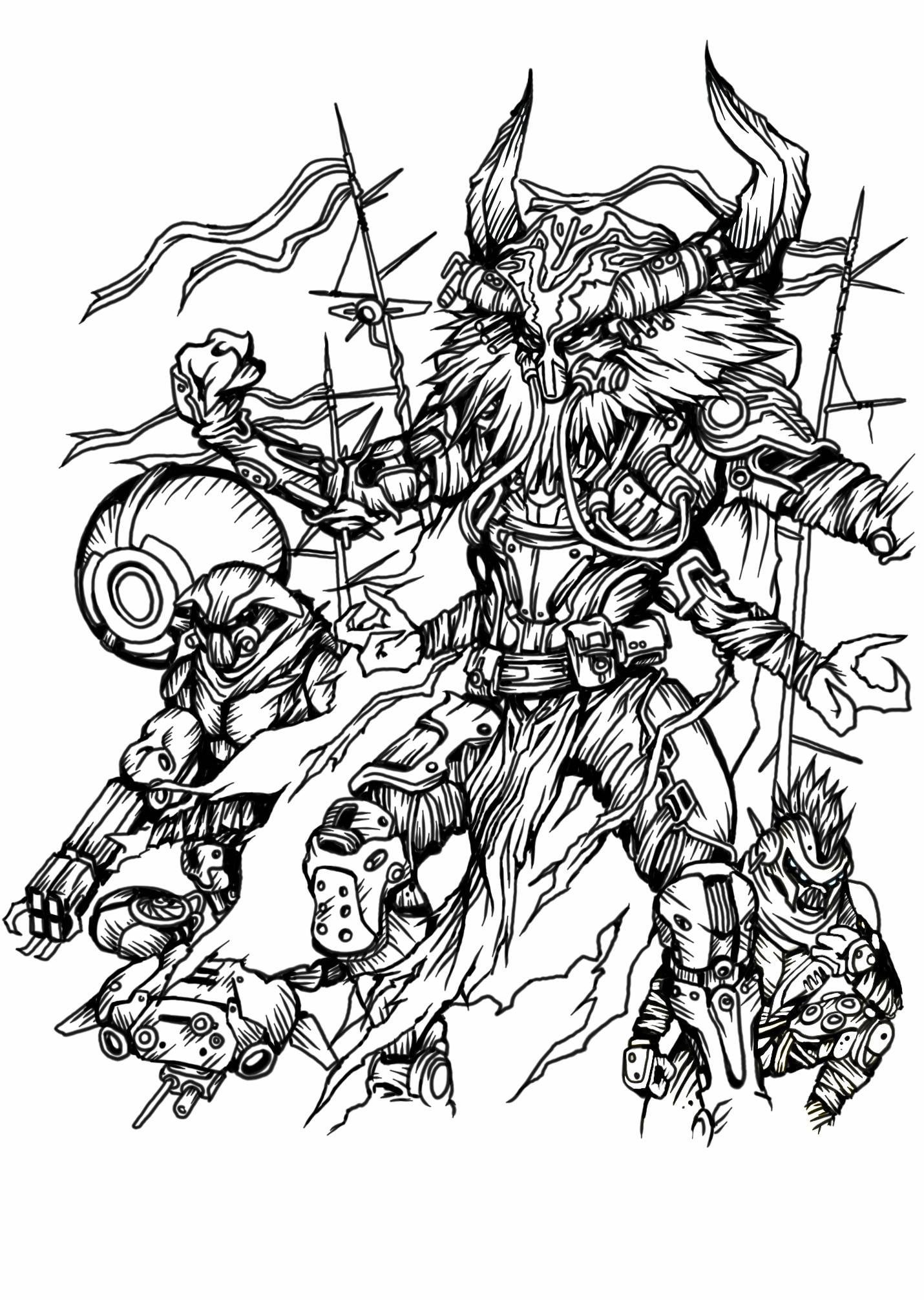 Destiny coloring book rdestinythegame