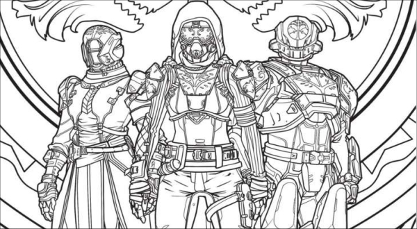 A destiny coloring book is ing so whip out the crayons