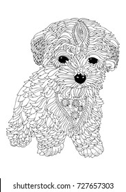 Dog coloring page royalty