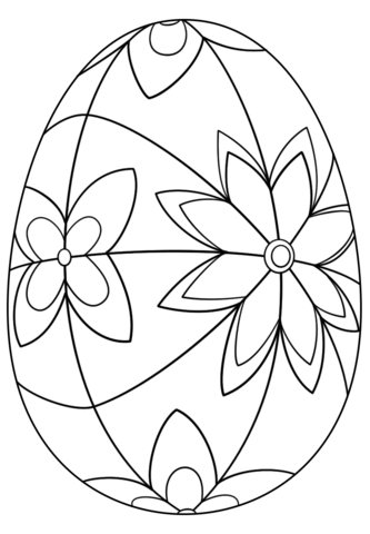 Detailed easter egg coloring page free printable coloring pages