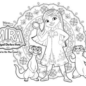 Royal detective coloring pages printable for free download
