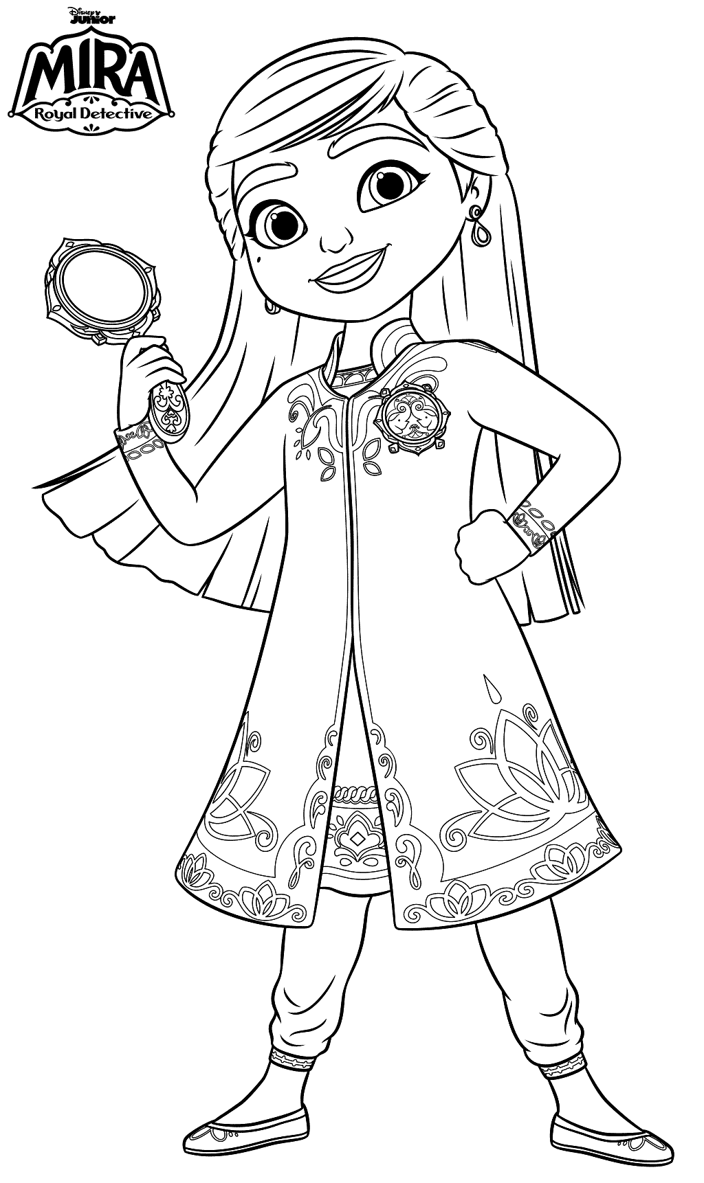 Mira royal detective coloring pages printable for free download