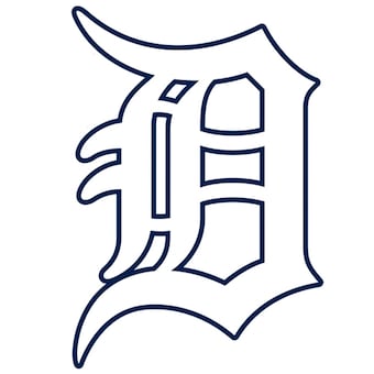 Detroit tigers x framed retro logo poster