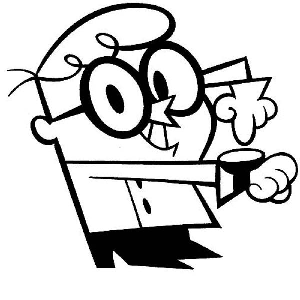 Dexter showing us his new watch in dexters lab coloring page coloring sun coloring pages dexters laboratory online coloring