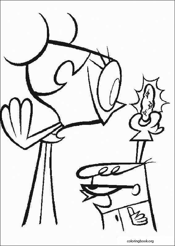 Dexters laboratory coloring page