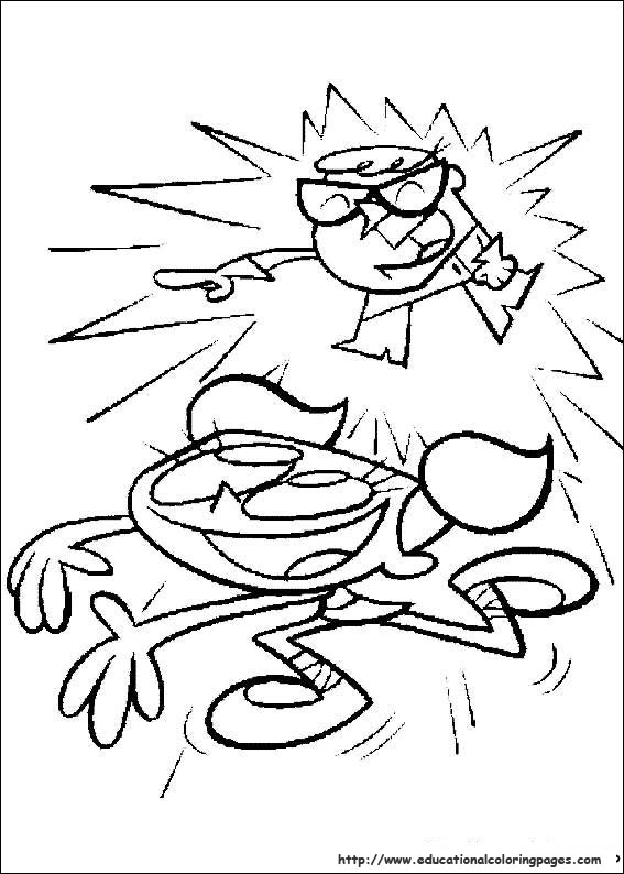 Dexters laboratory coloring pages