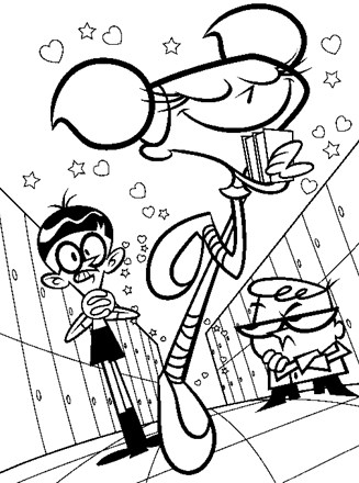 Dexters laboratory coloring page
