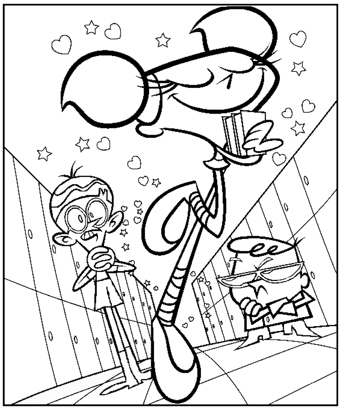 Coloring page dexter laboratory cartoons â printable coloring pages