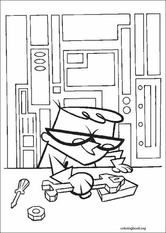 Dexters laboratory coloring page