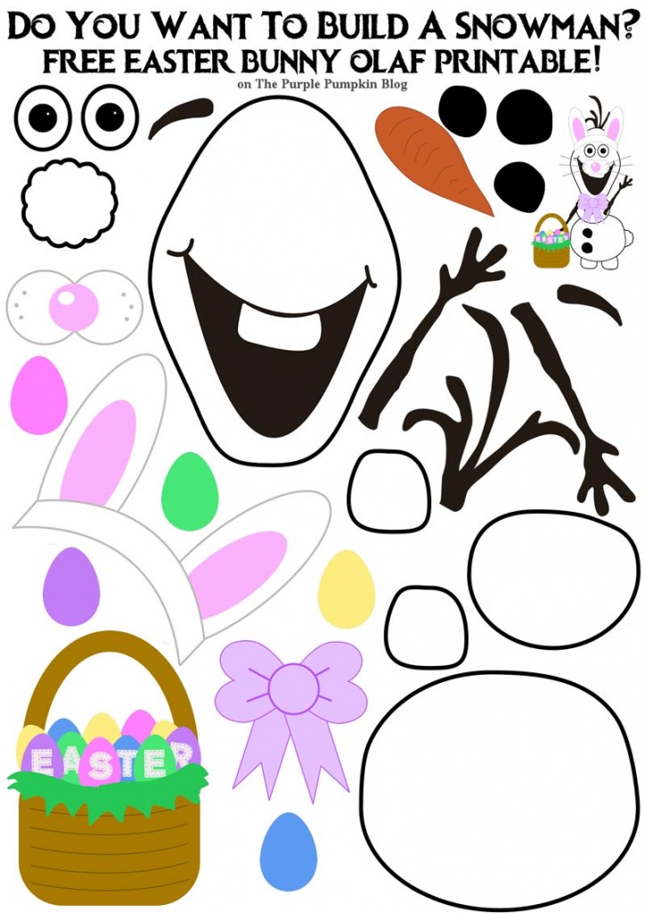 Do you want to build a snowman easter bunny olaf edition