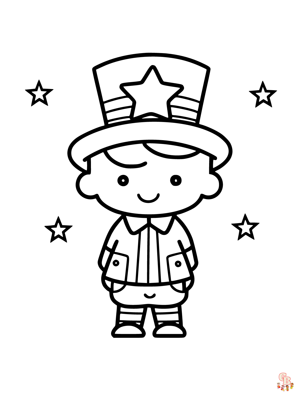 Celebre el dãa de la independencia con las pãginas para colorear del xnumx de julio