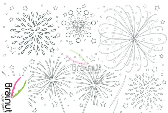 Decoraciãn del dãa de la independencia dibujos a color de fuegos artificiales dibujo del de julio decoraciãn del aão lunar