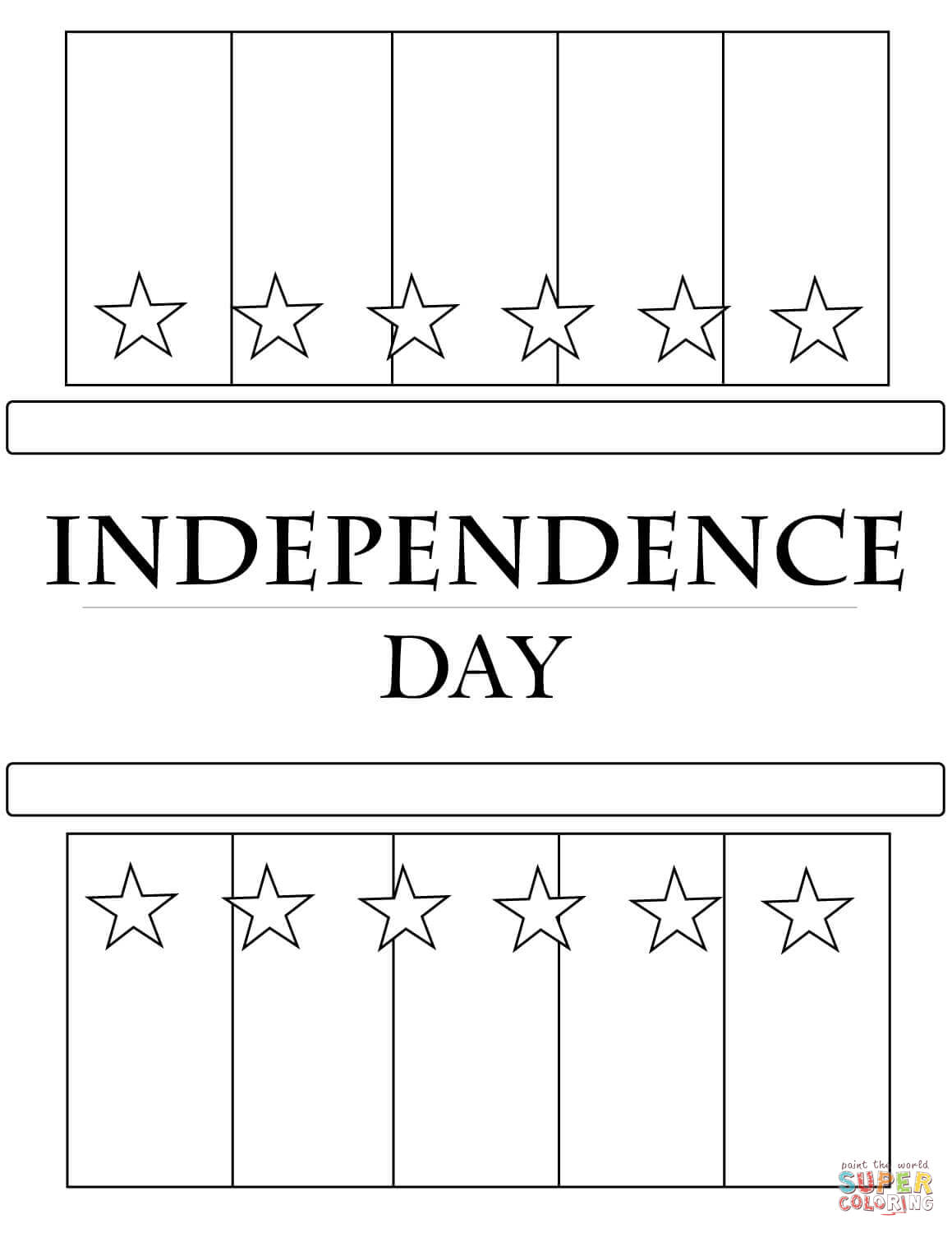 Dibujo de pãster del dãa de la independencia para colorear dibujos para colorear imprimir gratis