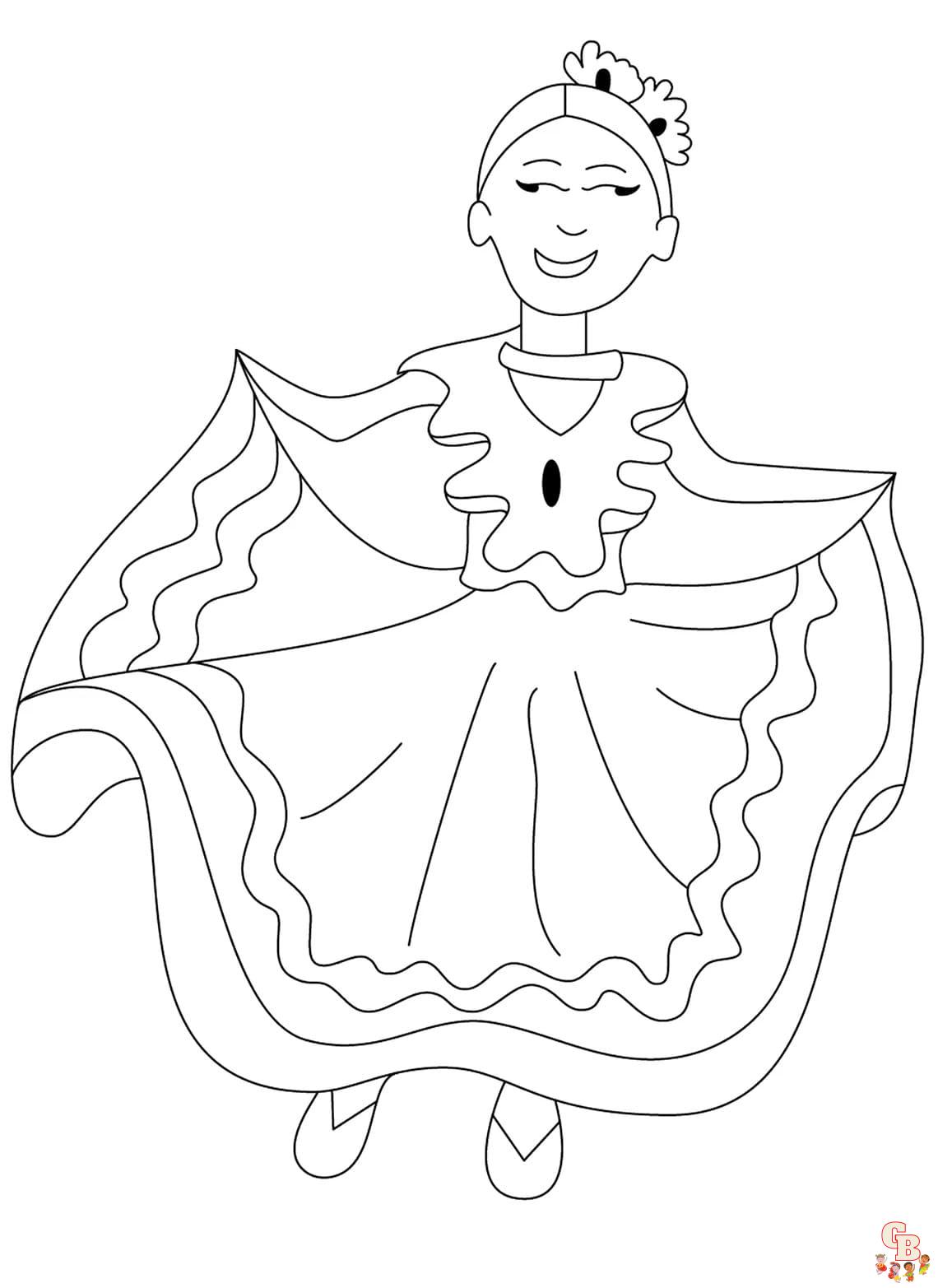 Printable mexican independence day coloring pages free