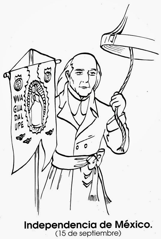 Dibujo sobre la independencia de mãxico mexican independence day mexican independence free coloring pages