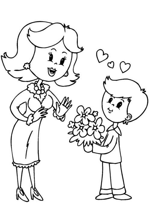 Dibujos colorear dãa madre ii parte estudiando con mamã dia de las madres dibujos del dãa de las madres feliz dãa de la madre