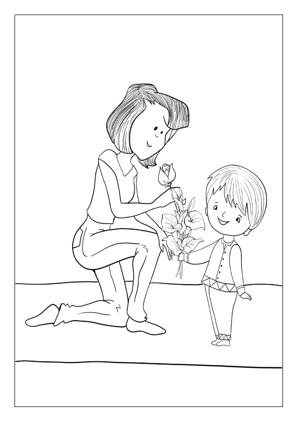 Dãa de la madre para colorear â dibujos de dãa de la madre para colorear