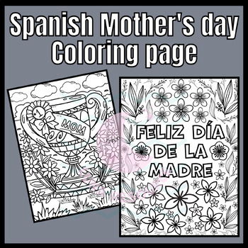 Dia de la madre coloring tpt
