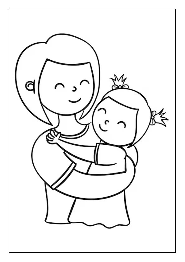 Dãa de la madre para colorear â dibujos de dãa de la madre para colorear