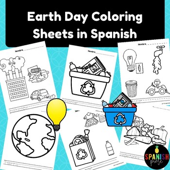 Dia de la tierra coloring page tpt