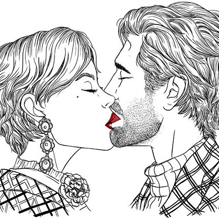 San valentãn contado en cinco ilustracion por sara herranz el dãa de los enamorados en cinco cãmodos y reconocibl pasos paãa