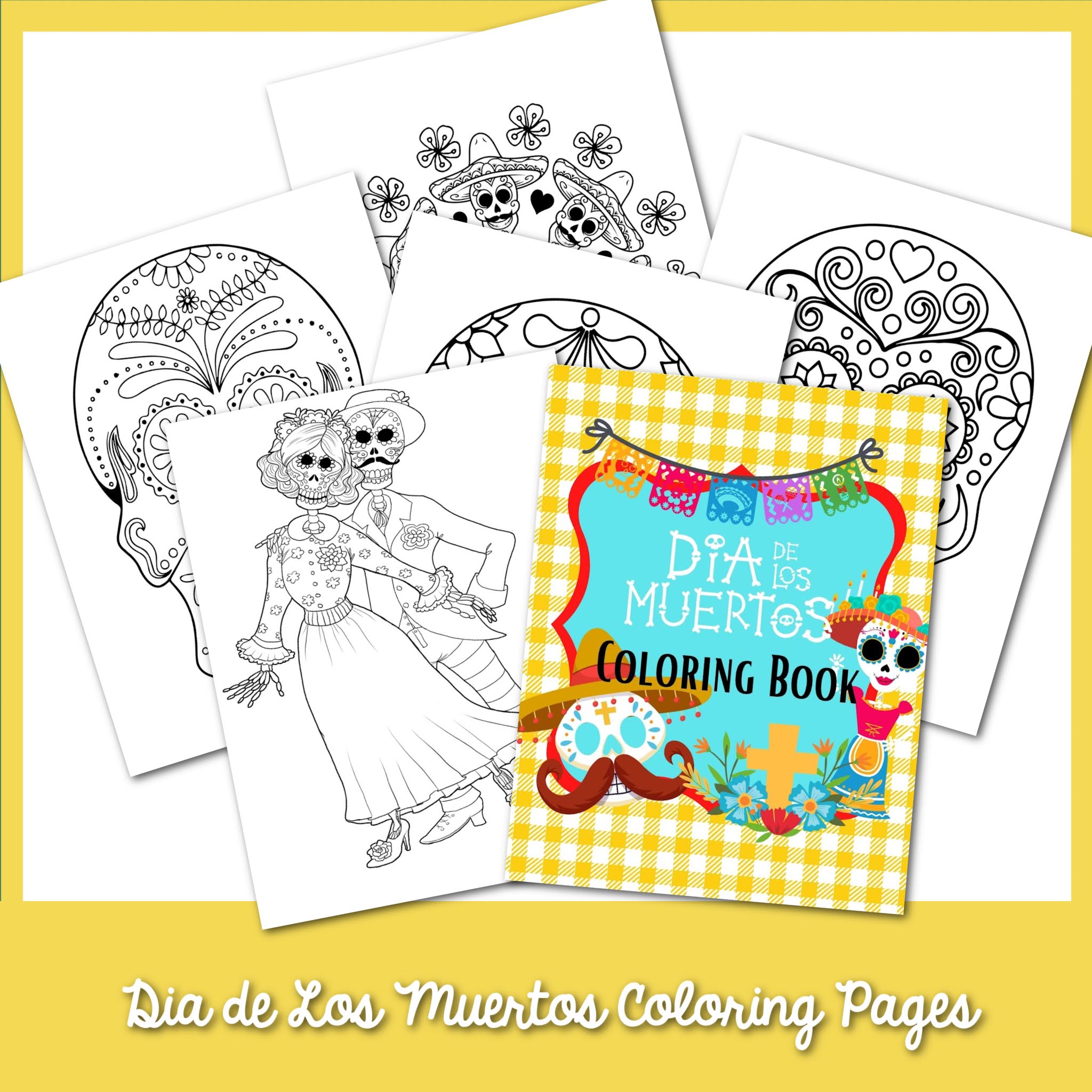 Dia de los muertos coloring book â
