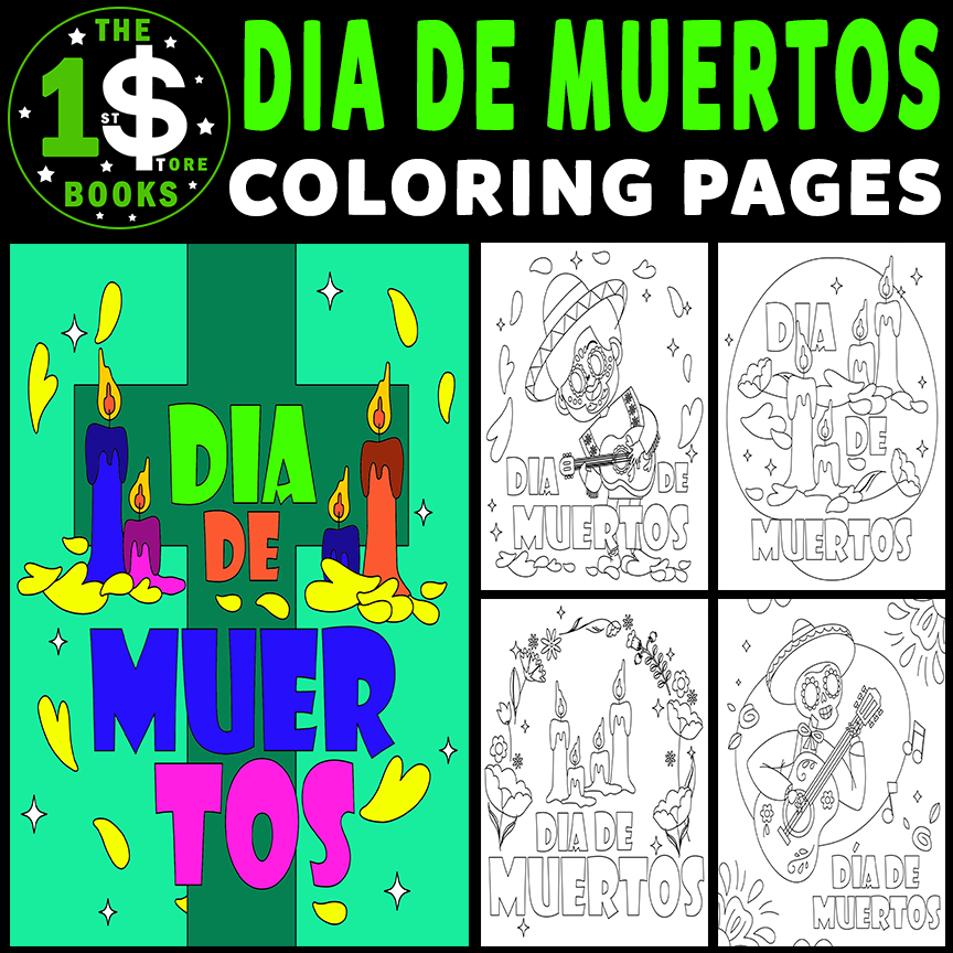 Dãa de los muertos coloring pages day of the dead holiday coloring sheets made by teachers