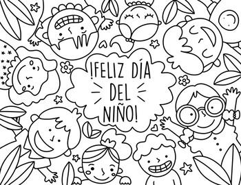 Dãa del nião para colorear by teaching tutifruti tpt