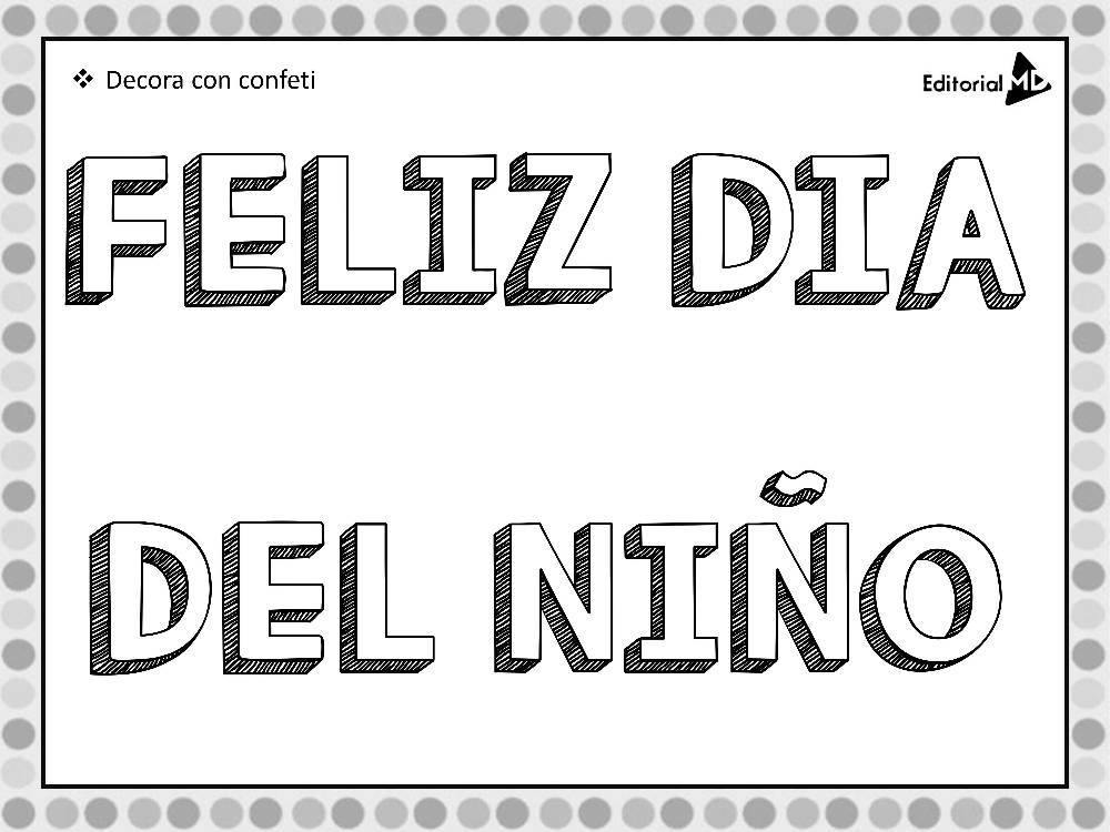 Feliz dãa del nião por editorial md â