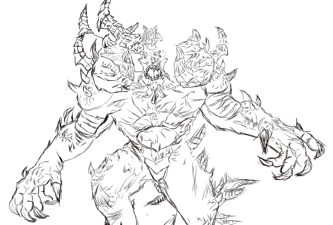 Diablo wip line art juuzuåart