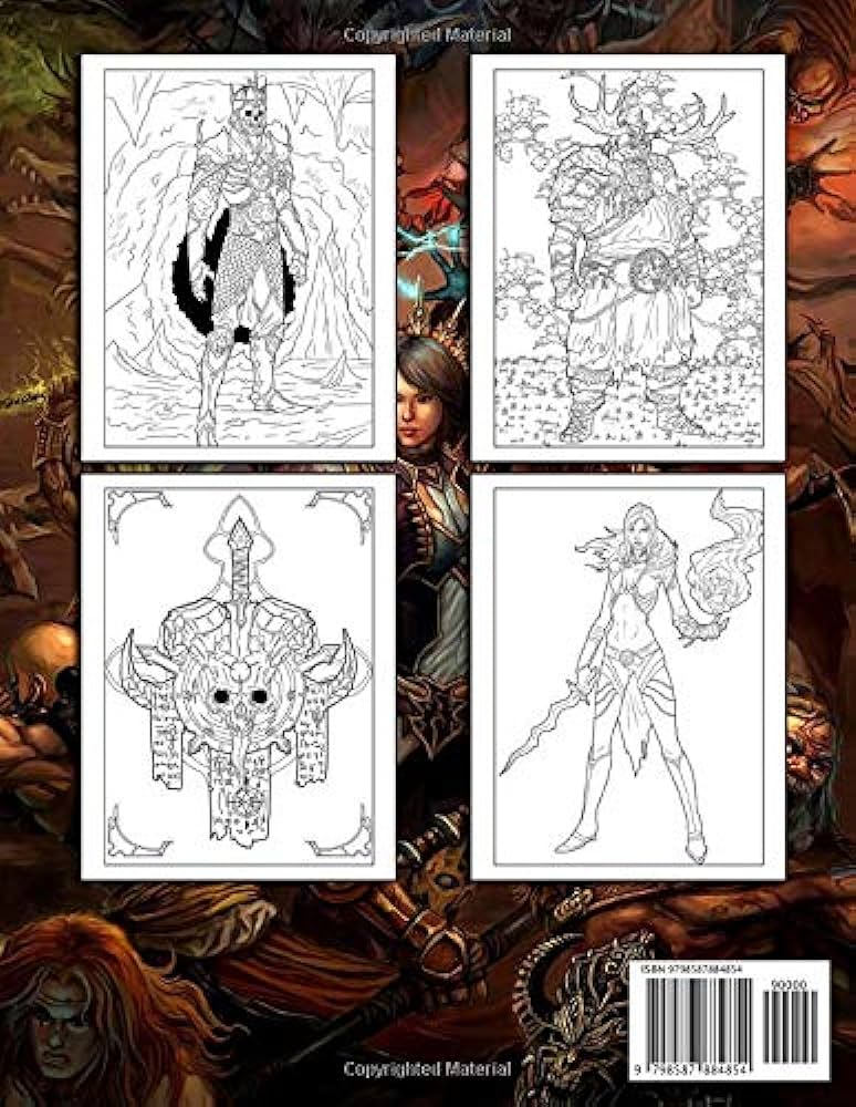 Diablo coloring book an amazing coloring book with lots of images of diablo to relax as well as boost creativity neri secondo books