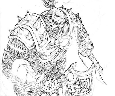 Diablo barbarian art yumiko fujiwara