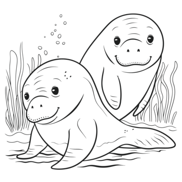 Manatee png transparent images free download vector files