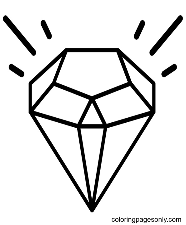 Diamond coloring pages printable for free download