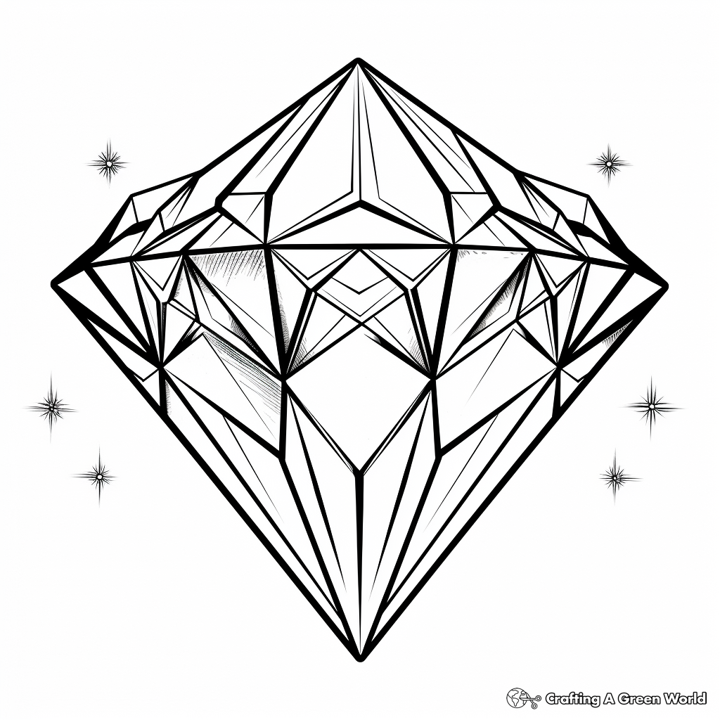 Diamond coloring pages