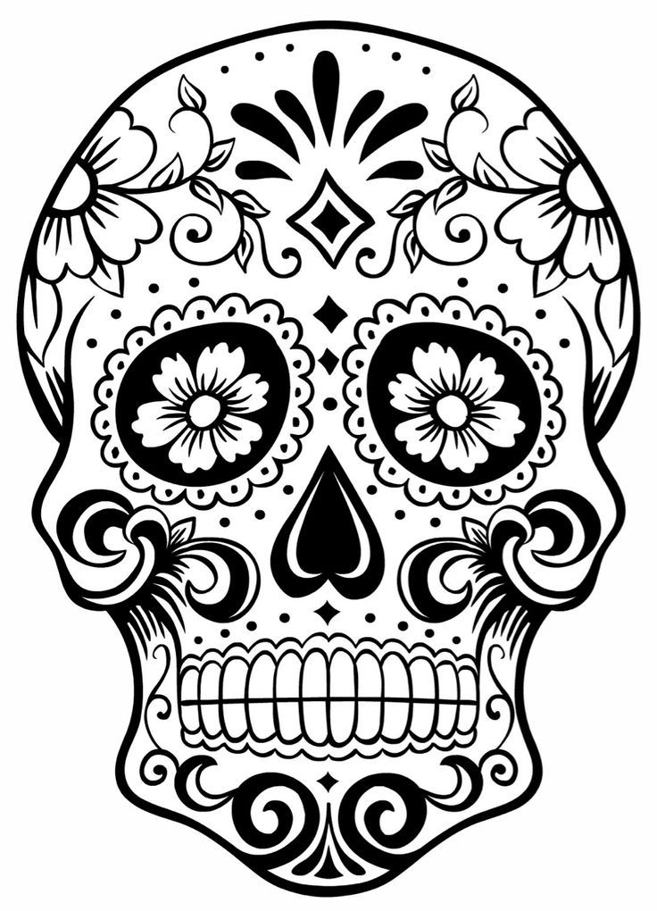 The coolest free printable adult coloring pages on the web because we deserve a little prismacolor action too skull coloring pages sugar skull art skull art