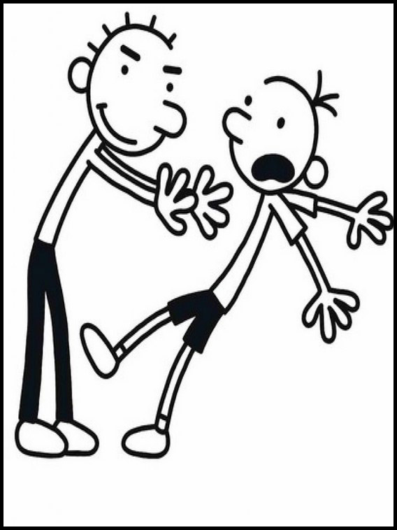 Coloring pages diary of a wimpy kid