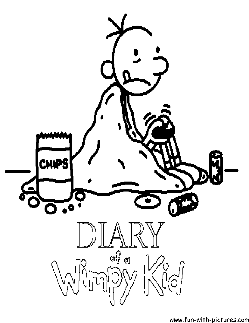 Diary of a wimpy kid coloring pages printable for free download