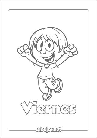 Aprende los dãas de la semana con el nuevo descargable para imprimir y colorear de dibujosneâ actividades de letras dias de la semana actividades para primaria