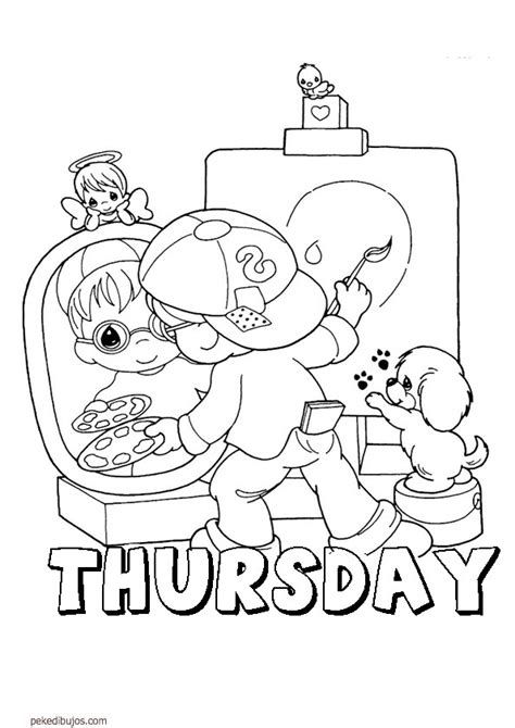 Dãas de la semana en ingles pa colore y pa imprimir la semana en ingles canciones infantiles dias de la semana