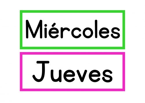 Colorido calendario para la clase dãas de la semana y tiempo
