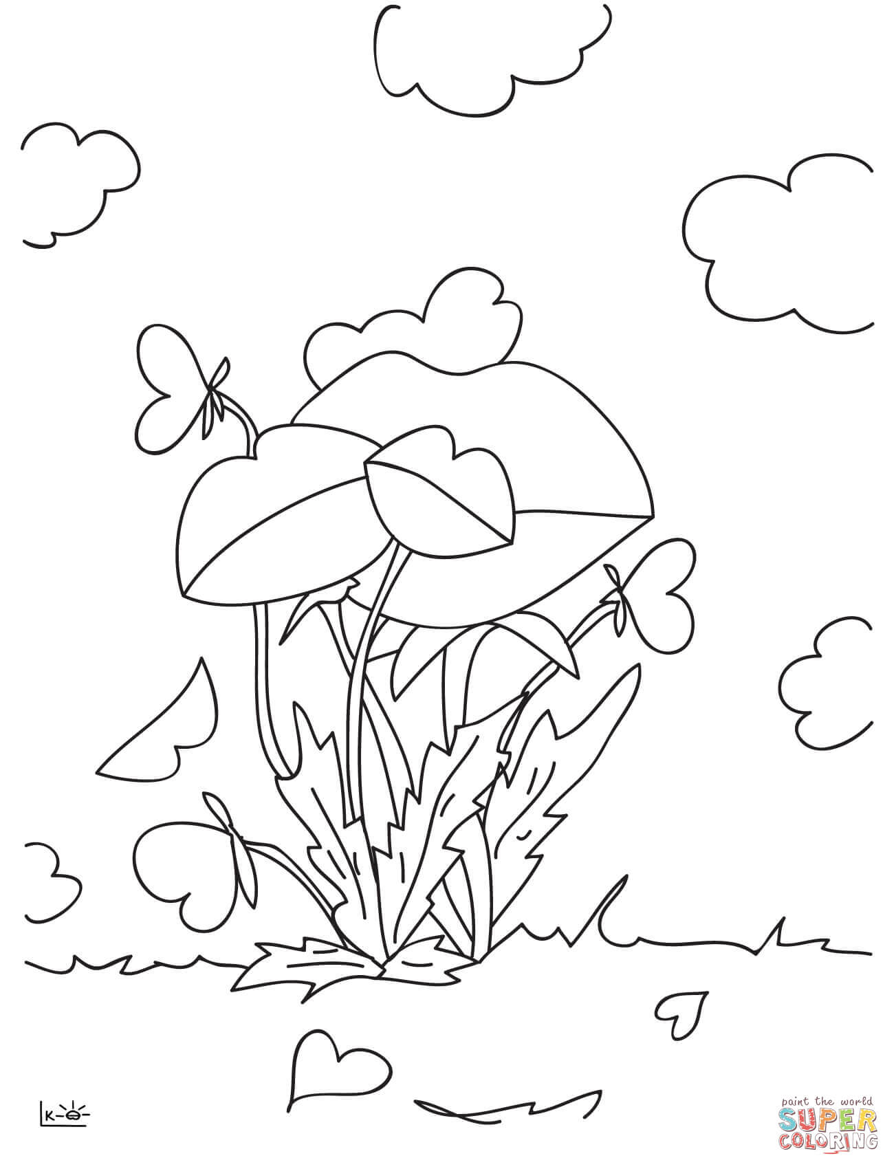 Lips like flowers coloring page free printable coloring pages