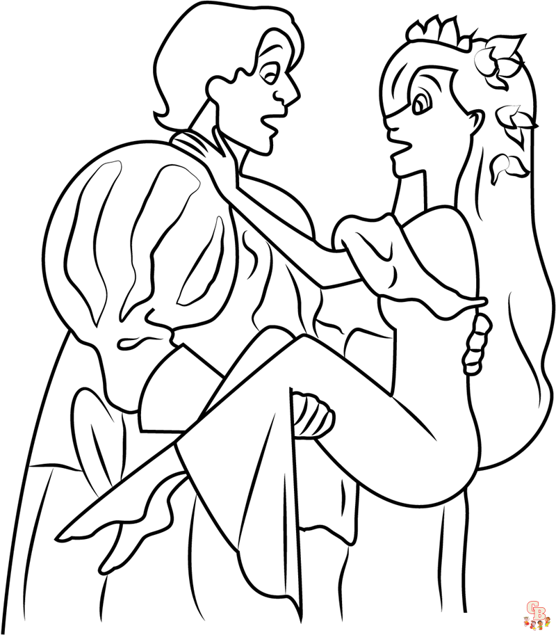 Disfruta coloreando con giselle coloring pages